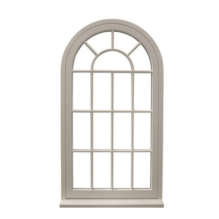 arched top timber casement window