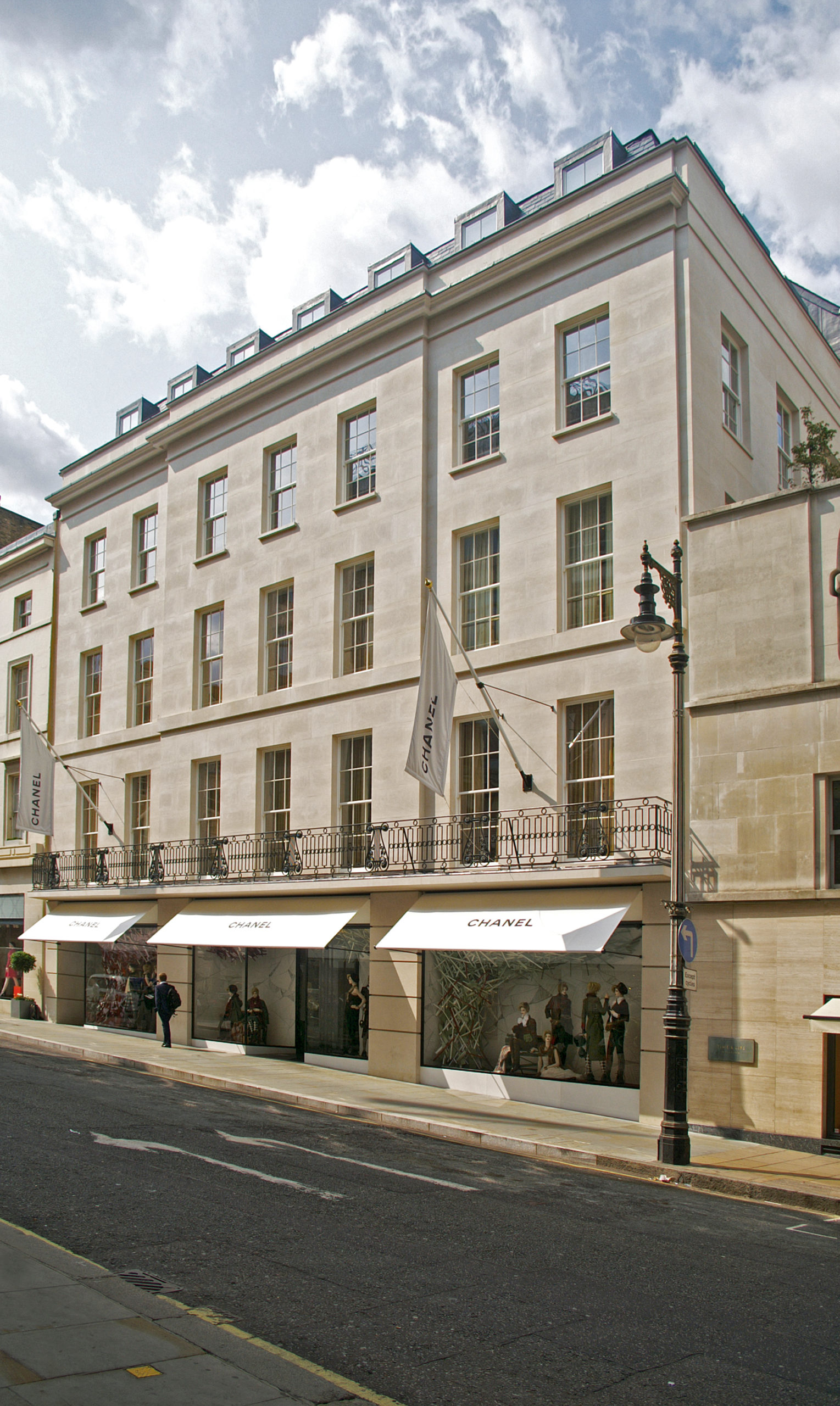 Greenwich awnings at Chanel flagship boutique, New Bond Street