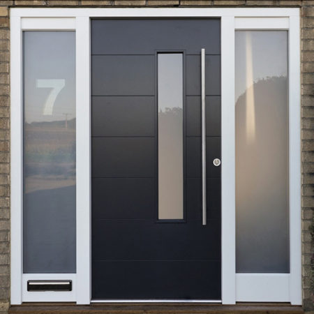 contempoary timber single door