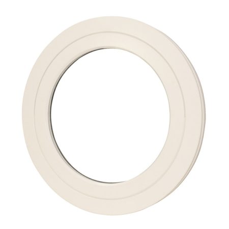 external wood circular white pivot window