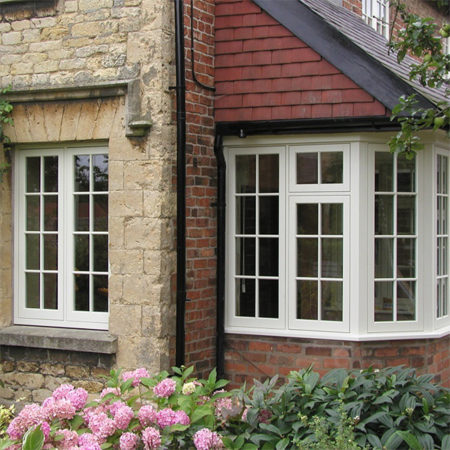 historic timber casement windows with glazing bars