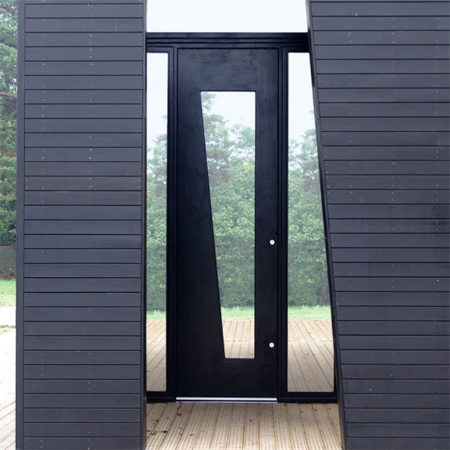 large timber entrance door myddleton house