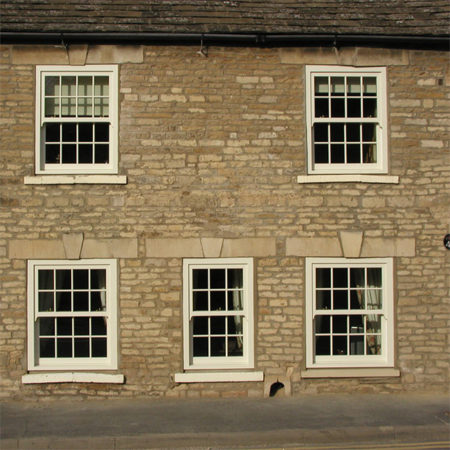 sliding sash windows in stone house