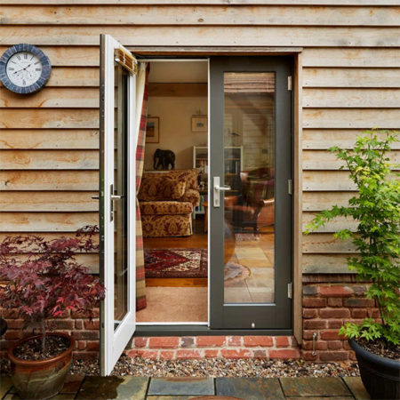 timber french doors dual colour coating