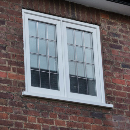 timber casement windows leaded glass