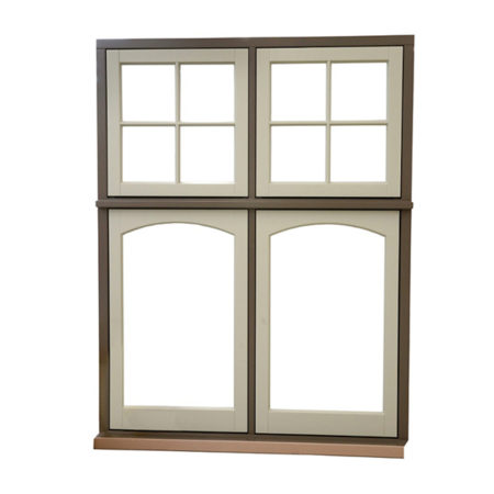 traditional flush casement windows arch design on bottom windows