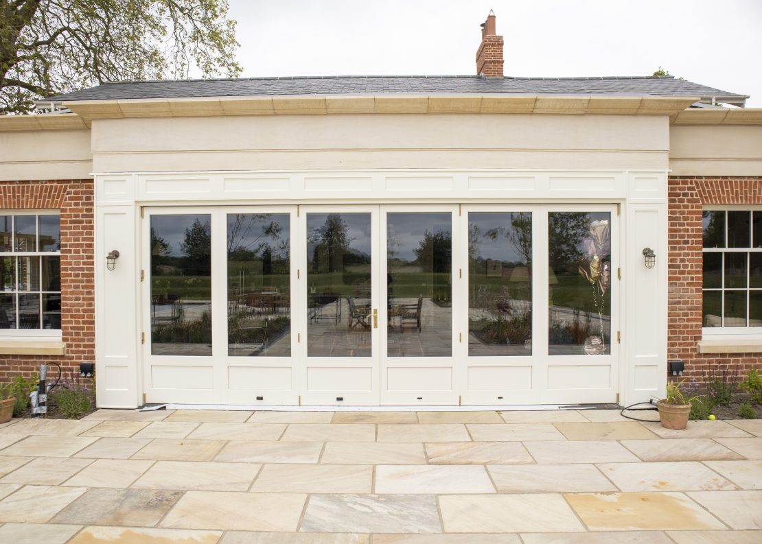 side set of bifold doors