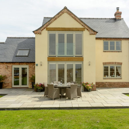 timber tilt and sliding doors house