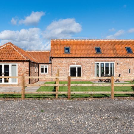 image showing Lincolnshire barn conversion with timber windows from george Barnsdale