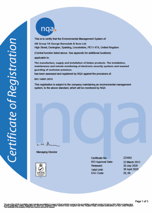 ISO 14001:2015 Environmental Management System